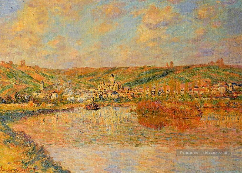 Fin d’après midi à Vetheuil Claude Monet Peintures à l'huile